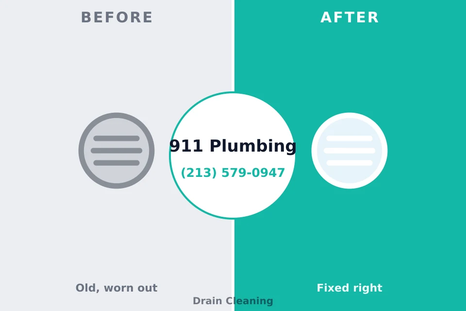 Before and after: plumbing repair Cedar Lake, IN